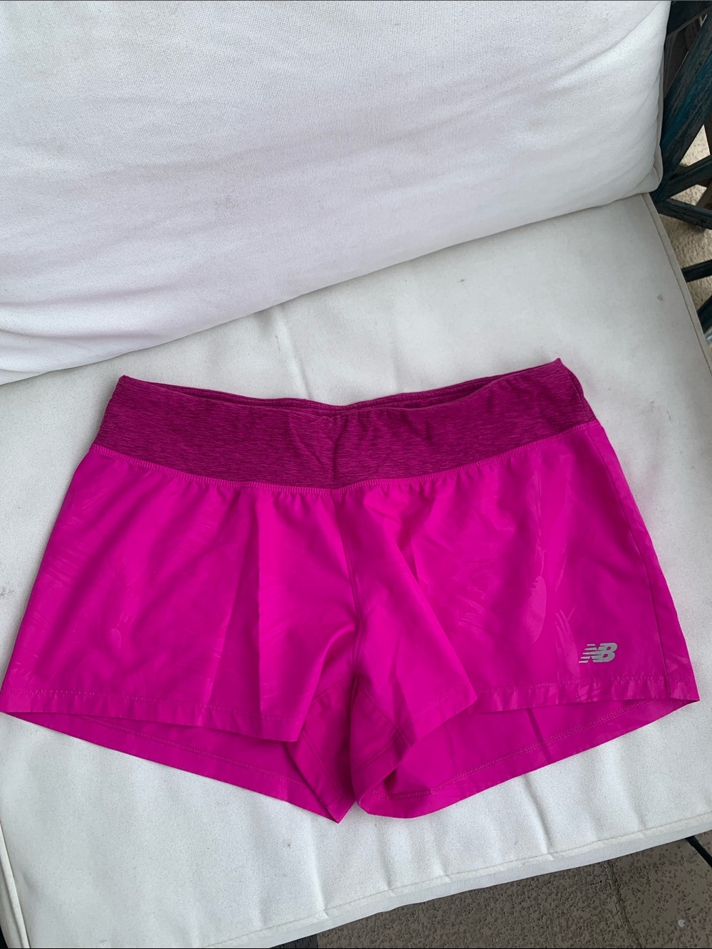 New Balance Women's Bright Magenta Athletic Shorts Hot pink Large